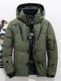 Men's Fashion Hooded Puffer Outerwear Outdoor Ski Down Coat