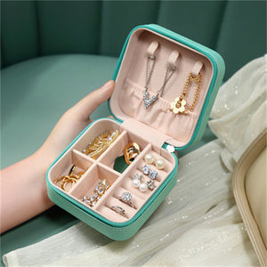 Portable Travel Flannel Jewelry Storage Box