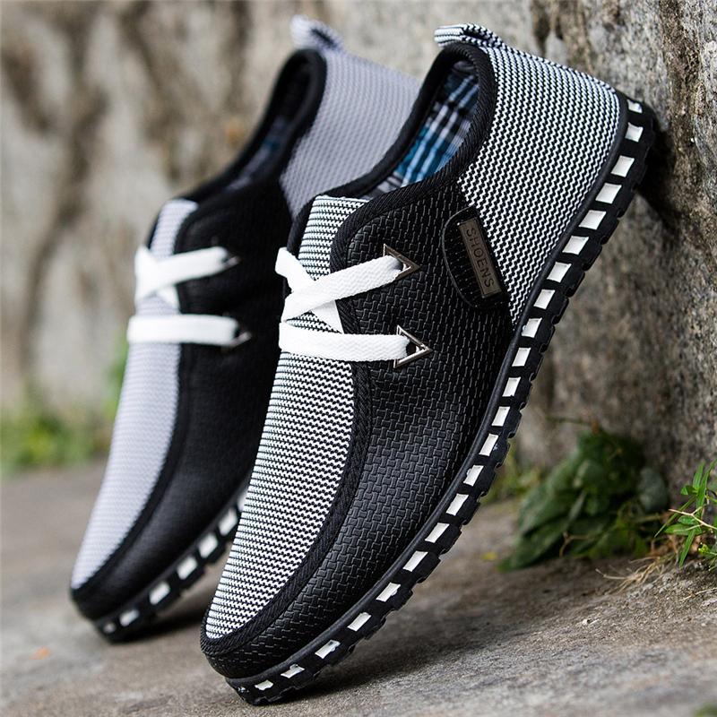 Breathable Lightweight Low-Cut Lace-Up Non Slip Walking Shoes