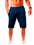 Men's Cotton Linen Fitness Casual Shorts