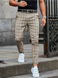 Men’s Button Up Plaid Trousers