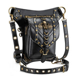 Punk Rock Style Black Skull Metal Rivet Versatile Crossbody Bags