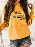 Cool Comfortable Large Size Letter Printed Ladies Hoodies