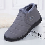 Warm Fur Lined Waterproof Ankle Snow Boots For Winter