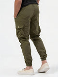 Male Fashion Chic Solid Color Cargo Trousers