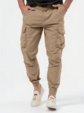 Male Fashion Chic Solid Color Cargo Trousers