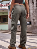 Relaxed Hip Hop Straight Leg Women's Cargo Pants