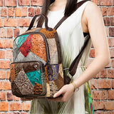 Fashion Delicate Womens Durable Patchwork Backpacks