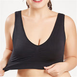 New Casual Plus Size Bras For Women Seamless Bra With Pads Sporty Vest