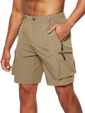 Men's Zipper Pockets Anti Theft Loose Cargo Shorts in Summer