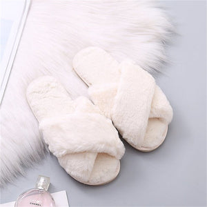 New Winter Warm Cozy Splendid Faux Fur Fluffy Slippers