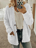 Winter Women Loose Comfort Pocketed Cardigan Coat