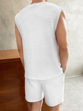 Men's Crew Neck Sleeveless Comfort Sets for Summer