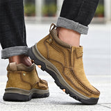 New Casual Fashion Comfy Solid Color Ankle Boots For Men