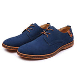 Men's Casual Suede Solid Color Pointed-Toe Oxfords