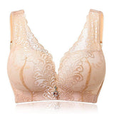 Women's Plus Size Big Cups Wireless Push Up Bra