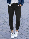 Female Casual Plain Fit Lace-up Ankle Tied Pants