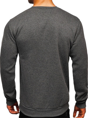 Men's Warm Thick Pullover Sweatshirt for Winter