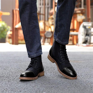 Men's Stitching Design Waterproof Sole High-Top Martin Boots