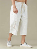 Men's Comfy Loose Cropped Linen Pants