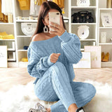 Women's Stylish Two-Piece Fashion Warm Sweater Sets