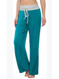 Fashion Casual Loose Bind Up Solid Color Pants
