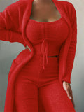 Women's Stylish 3-Piece Casual Fleece Sets for Winter