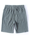 Mens Loose Casual Summer Linen Board Shorts