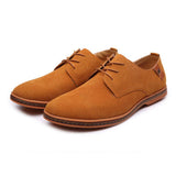 Men's Casual Suede Solid Color Pointed-Toe Oxfords