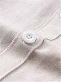 Casual Loose Comfy Linen Buttons Long Sleeve Shirts