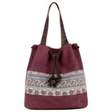 Ladies Fashion Boho Style Canvas Handbags