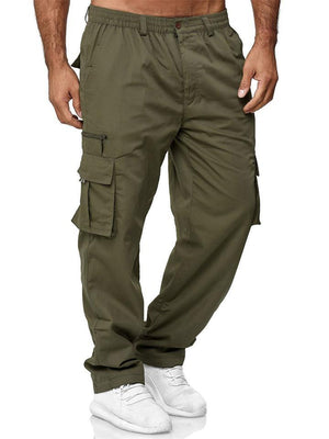 Casual Multi-Pocket Loose Straight-Leg Outdoor Fitness Cargo Pants