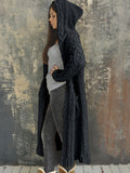 Women's Fashion Hooded Long Sweater Cardigan
