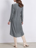 Female Elegant Soft Smooth Solid Pleuche Dresses