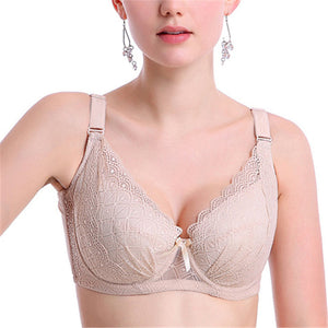 Women's Plus Size Minimizer Busty Lace Bras - Nude