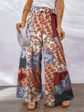Female Ethnic Style Color Painting Extra Loose Thin Pants