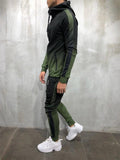 Gradient Tracksuit Sets Hooded Sweatshirt + Slim Fit Trousers