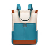 Patchwork Oxford Cloth Laptop Bag Shoulder Backpack