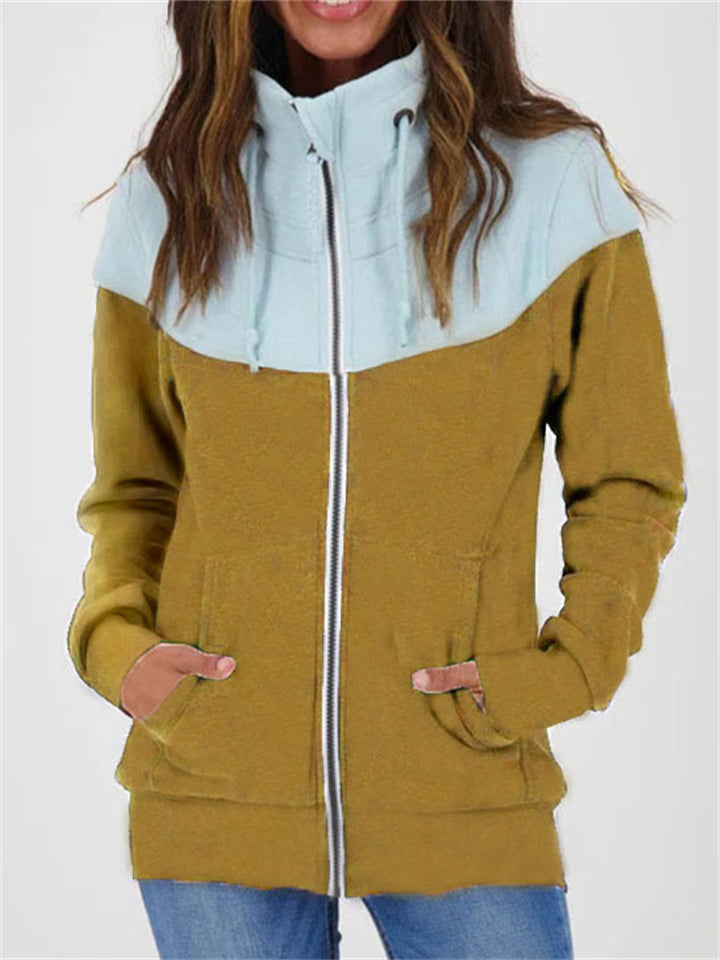 Women's Warm Cute Contrast Color Thick Sweatshirt