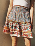 Trendy Bohemian Style Printed Skirts
