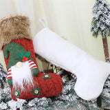 Adorable Dwarfs Design With Faux Fur Christmas Gift Bag Christmas Stocking