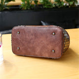 Women's Retro Vintage Buckle Lock Shoulder Bags