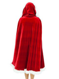 Women's Hooded Cape Christmas Costume Party Costume