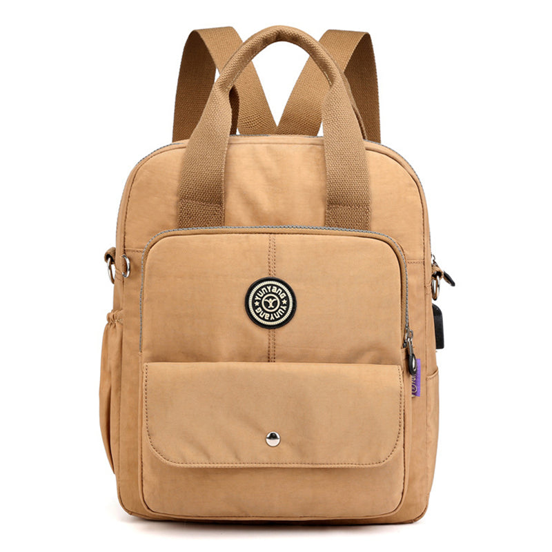 Female Casual Small USB Charging Multifunctional Computer Backpack