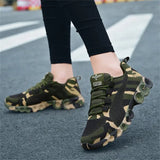 Casual Low Heels Camouflage Print Sneaker for Women