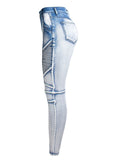 Women's Street Style Fashion Stretchy Skinny Denim Jeans