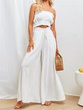 Ladies Trendy Casual Multi-colored Long Wide Leg Pants