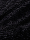Fashion Solid Color Zipper Stitching Fur Collar Men's Leather Jacket