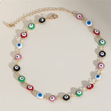 Sweet Cool Personality Simple Eye Collarbone Chain Necklace