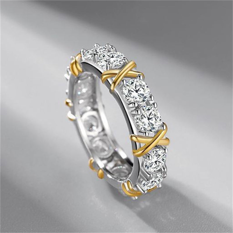 Fashion High-end Couple Cross Rings Gifts